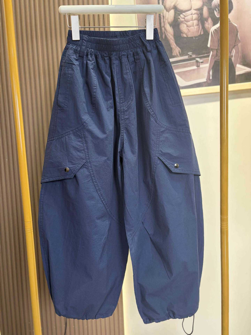 spring/summer lightweight kids' relaxed fit athletic casual versatile washed pure cotton cargo pants