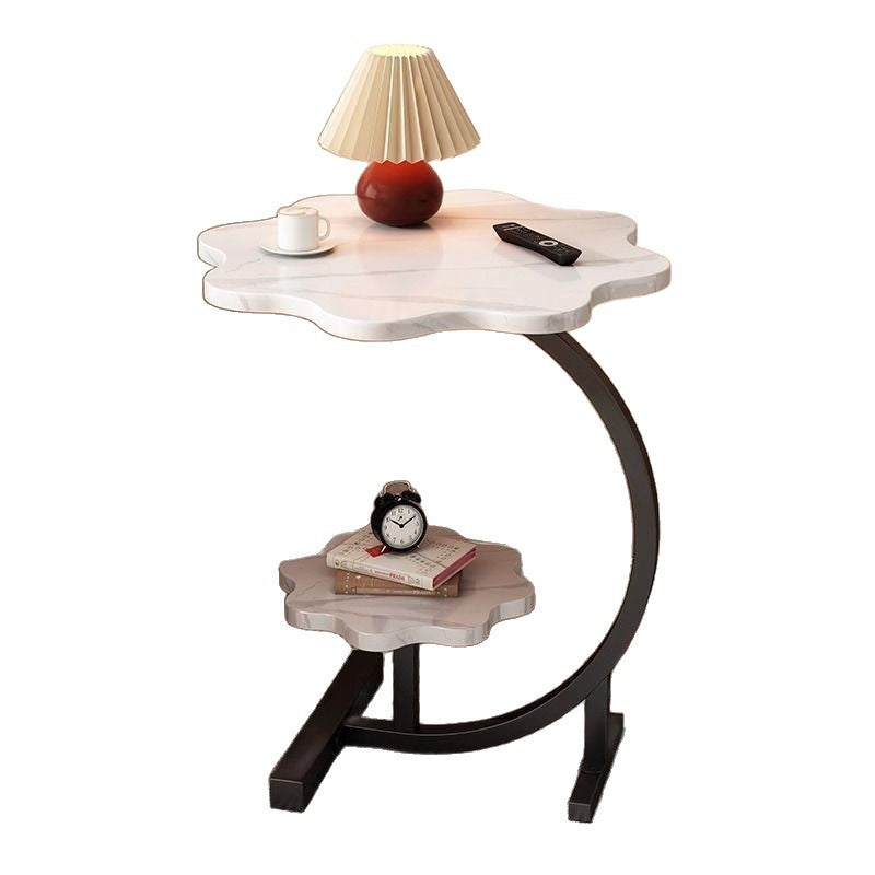 Scandinavian style accessible luxury bedside table bedside storage rack living room sofa side table small coffee table bedside table marble countertop