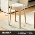 Soft-packed casualfor home plastic dining chair, sturdy and durable chair, stool, stackable thickened round stool, living room chair
