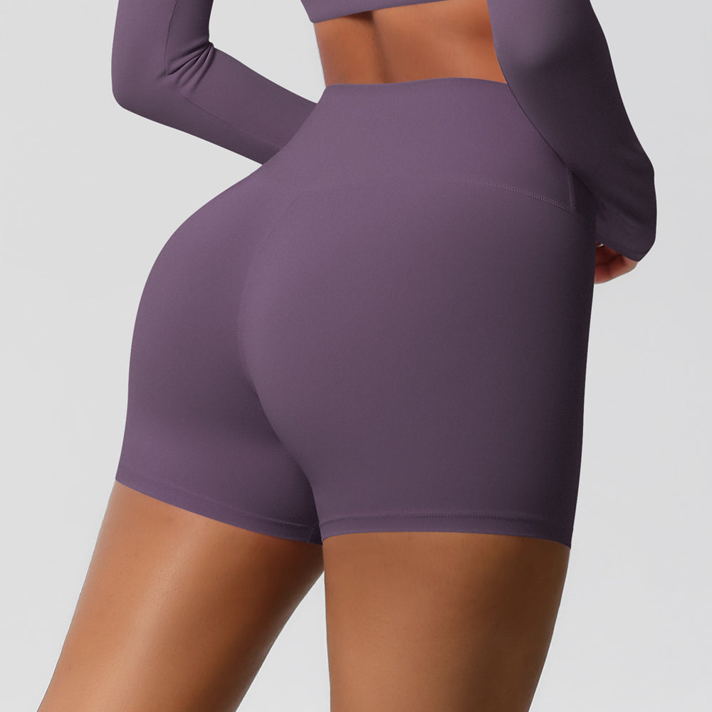 High-waisted, barely-there yoga shorts designed to lift your booty, flatten your tummy, and keep you supported. these quick-drying, breathable, form-fitting shorts are perfect for running, fitness, and any workout