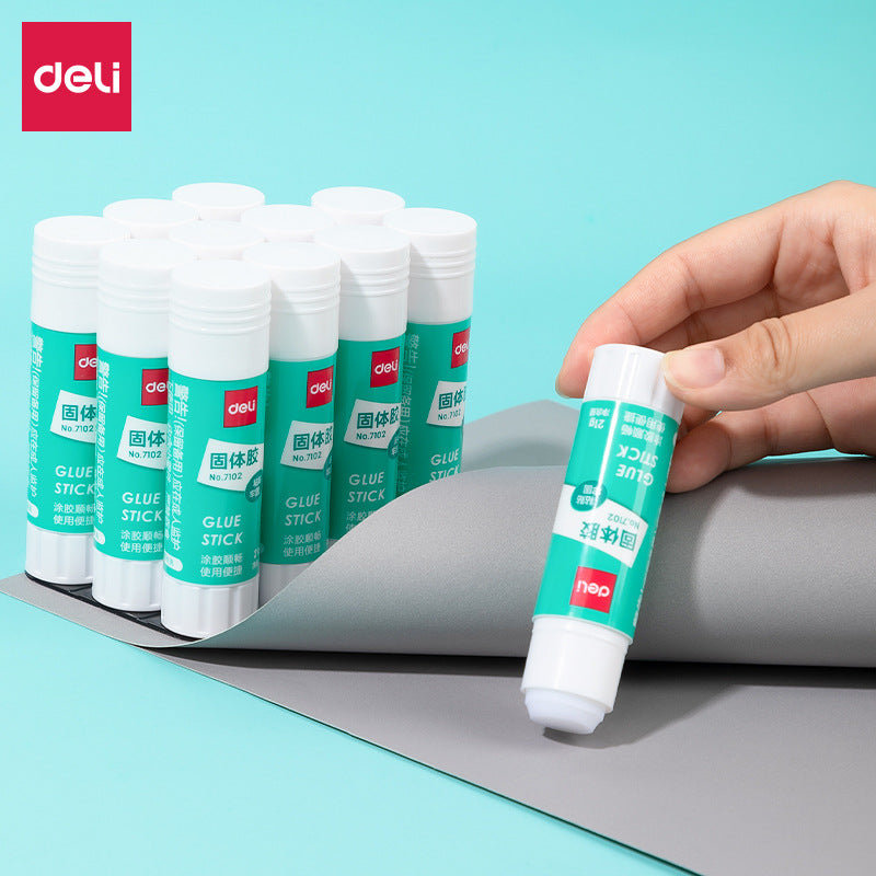 Deli Stationery 7102 Solid Glue 21g Handmade Glue Solid Glue Student Children's Kindergarten Medium Glue Stick