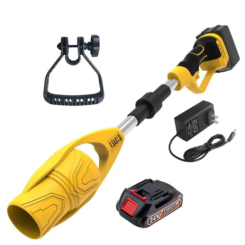 Lithium-ion cordless leaf blower - foldable handheld blower for snow, leaves, and dust - high-power rechargeable