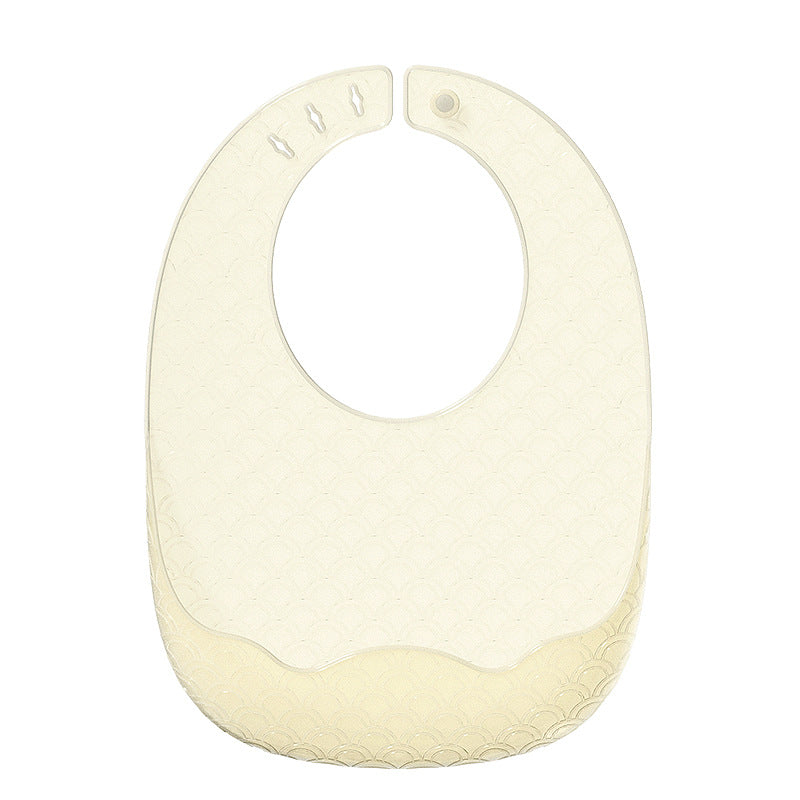 Babibele baby eating bibs kids silicone saliva pocket baby rice pocket waterproofstereo bib soft no-wash