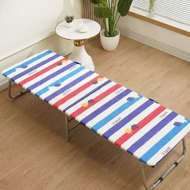 Outdoor foldable bed portable foldable indoor lunch break bed foldable wooden bed accompanying single bed lounge chair for home