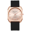 Stylish square minimalist quartz silicone strap watch - a high-value gift for students and women