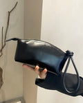 Retro first-layer cowhide women's bag women's bag fashion practical dumpling bag shell bag casualeasiest for match clutch bag