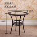 Small round coffee table [please note the color]