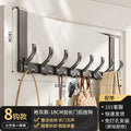 Over-the-door hook - no drilling required, universal for bedroom & bathroom, space aluminum, extra wide, heavy-duty, rustproof, multi-purpose storage
