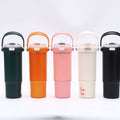New arrival cross-border sealed leak-proof portable cup high-looking 304 stainless steel car thermos cup fitness cold coffee