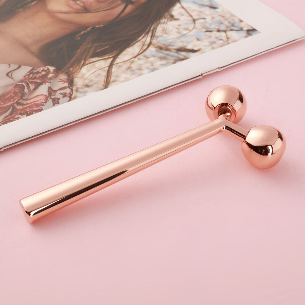 Factory direct zinc alloy roller massager - manual facial lifting & firming v-line beauty massage tool