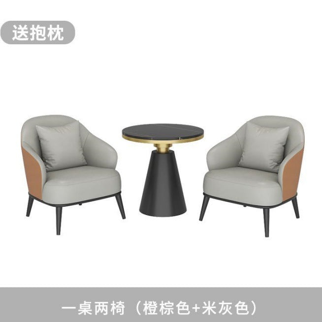 Reception table and chair combination sales office accessible luxury hotel balcony casualcasual beauty salon sofa single person negotiation meeting