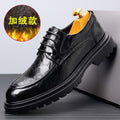 Men's leather dress shoes - live stream special: new textured leather business shoes, casual breathable work shoes, british style wedding shoes
