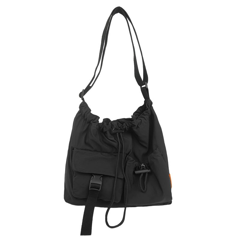 Foreign trade nylon bag women's large capacity 2025 new summer versatile shoulder messenger bag niche commuter tote bag