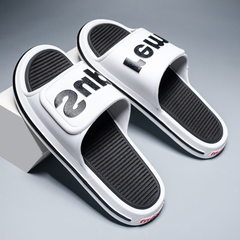 2023 new men's summer slippers: stylish, minimalist, indoor/outdoor, non-slip, wear-resistant, and super comfortable. wholesale available