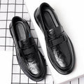 Casual leather shoes for men - live stream slip-on loafers - british style business versatile anti-slip soft sole soft upper slip-on leather shoes