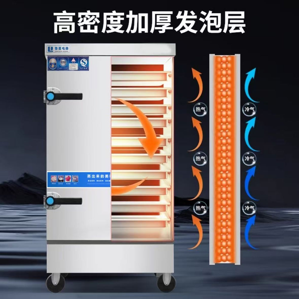 Commercial rice steamer - energy-efficient automatic rice steamer, electric steamer, gas steamer for rice, steamed buns, rice, cafeteria, factory rice steaming machine