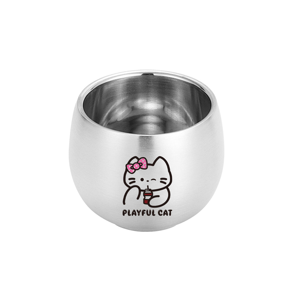 304 thickened stainless steel kids' sippy cup with handle and lid - perfect for office, home, school, kindergarten, milk, and water