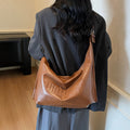 Large capacity tote bag women's 2025 new work clothingeasiest for match underarm bag niche styleretroclassy light luxury shoulder bag