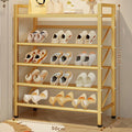 【luxury gold】five-tier 50cm fine mesh + top tier storage shelf