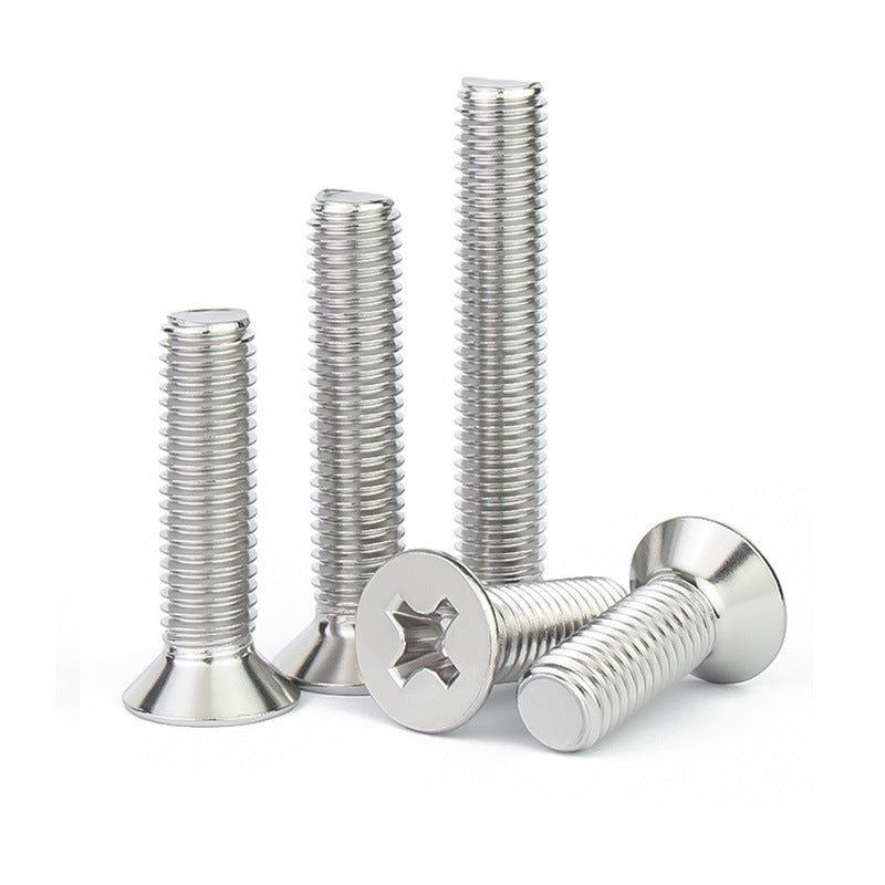 201 stainless steel cross flat head screw screw m5 cross groove countersunk head wire m6 fastener M2-M10