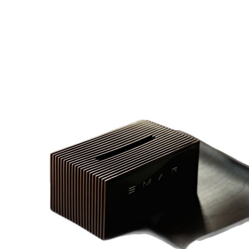 Minimalist Nordic style tissue box, high-end light luxury paper box in living room, creative desktop paper box for household coffee table ornament