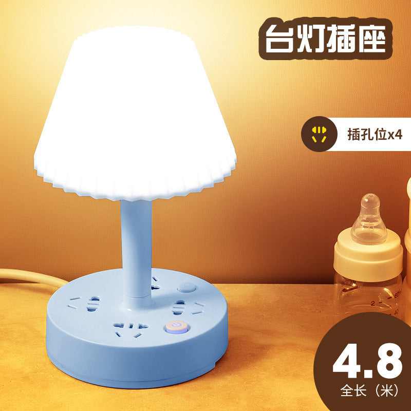 Multifunctional desk lamp socket led reading usb eye protection lamp student dormitory desk lamp bedroom bedside power strip