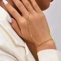 New amazon cross-border fashion niche style women's gold finger chain