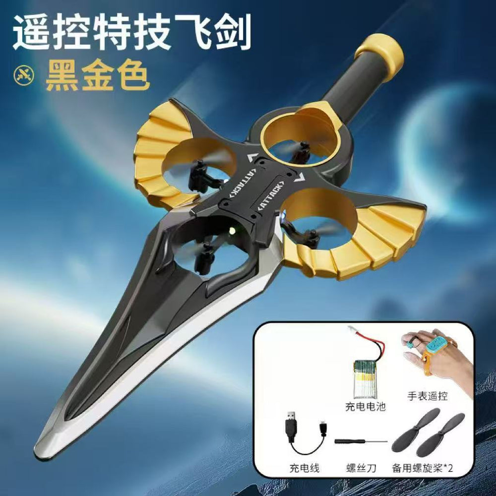 Somatosensory sword flying remote control flying sword hand control sword toy kids flying sword drone new sensor male