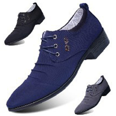 New canvas shoes men's leather shoes