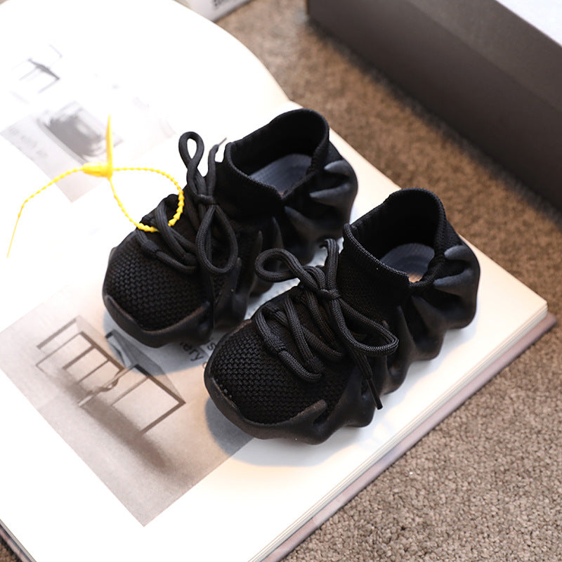 Kids octopus kids shoes breathable spring & fall new arrival small steamed buns volcanic coconut shoes sneakers boys and girls running shoes