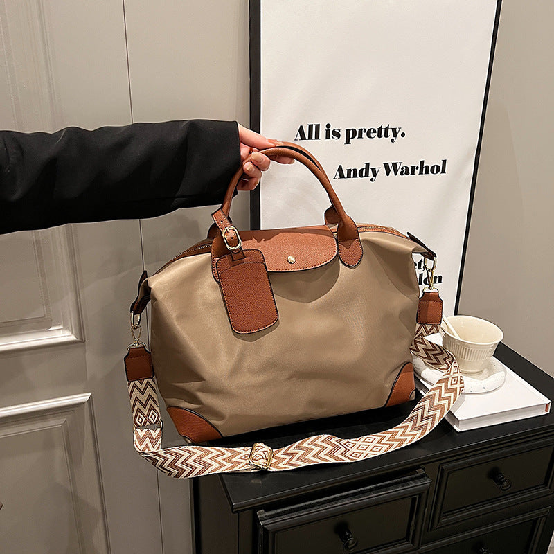 Nylon tote bag new fashionable large-capacity handbag casual shoulder messenger bag nylon waterproof travel bag