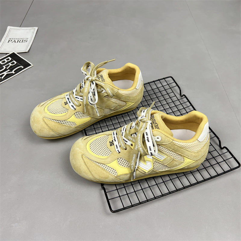 2026 summer new arrivalretro agan shoes women's casual sports shoes easiest for match sports soft bottom heightened german training shoes