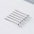 Simple ins style bear stainless steel fruit fork set fruit pick household high-looking ceramic fruit fork jar wholesale
