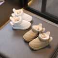 Baby snow boots winter style fleece-lined cotton shoes infant kids toddler shoes kids baby shoes k-style milk tea ears