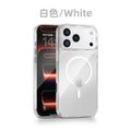 Suitable for iphone17pm magnetic transparent mobile phone case apple 17 all-inclusive pc carbon fiber texture magnetic mobile phone case