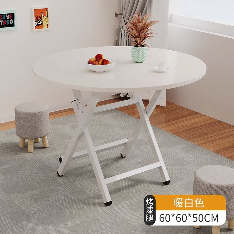 Foldable table dining table for home small table outdoor portable stall small apartment rental house simple dining square table