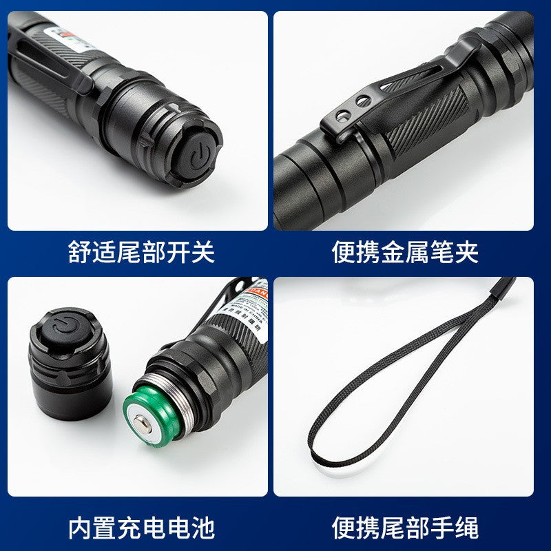 Cross-border long-distance charging laser strong light flashlight infrared sales sand table coach pointer Gypsy laser light