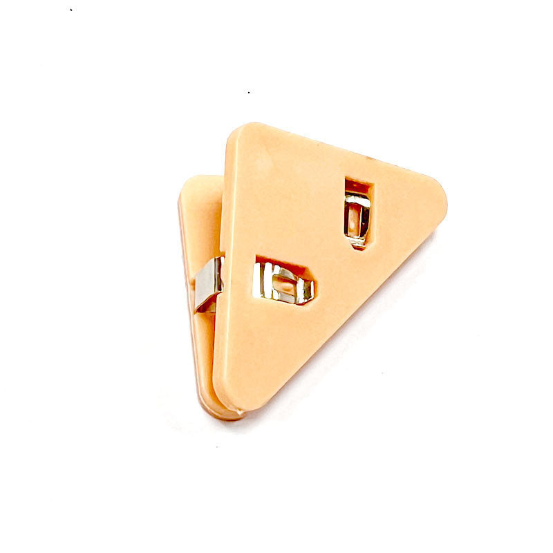 Simple Japanese corner clip, matte bill clip, student test paper data storage, anti-warping edge triangle clip wholesale