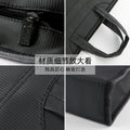Large capacity double-layer office briefcase laptop bag conference document bag men's bag file bag business portfolio with printing option