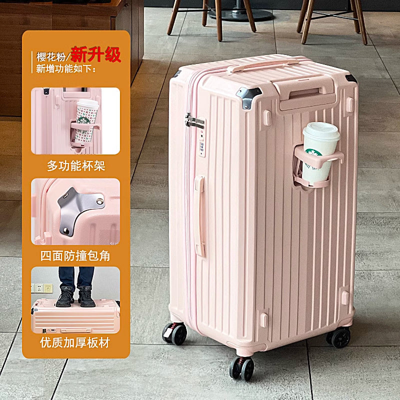 Large-capacity trolley case 28-inch college student suitcase female shock absorption brake universal wheel password suitcase male