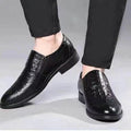 2024 new versatile men's leather shoes - soft sole business casual loafers - perfect for work, security, and dad shoes - wholesale available