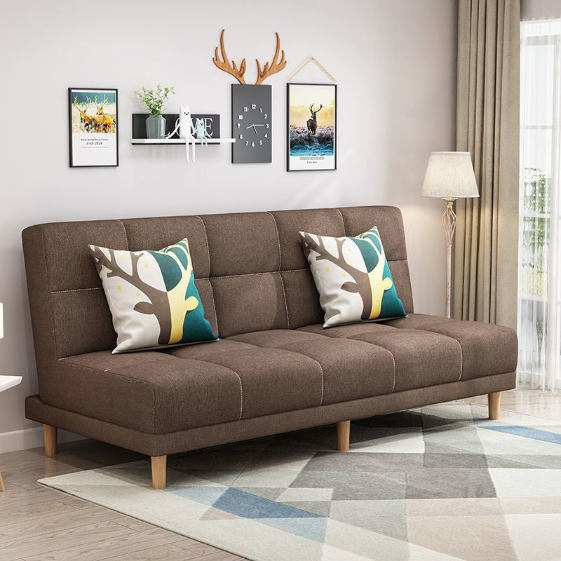 Modern chaise l-shaped sofa bed for small apartments - ready to ship, convertible two-in-one, double folding bed