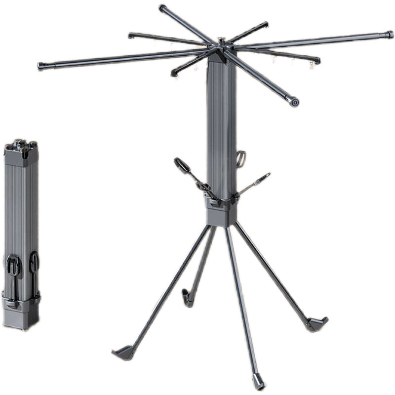 Mini rubik's cube octopus clothes drying rack - no assembly required, ready to use, foldable, floor-standing, balcony & indoor invisible clothes hanger