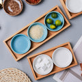 Flavor plate combination ceramic seasoning plate sauce small plate for home cold dish plate snack plate tray wholesale food grade
