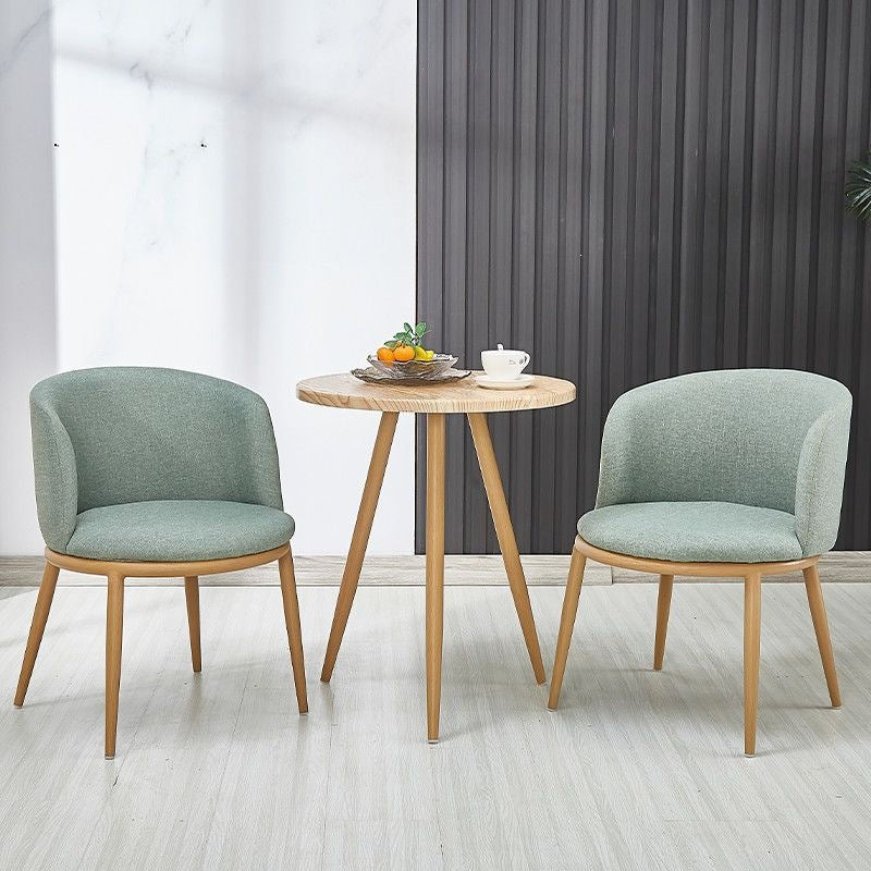 Scandinavian modern casual imitation solid wood negotiation table and chair combination small apartment balcony creative casual milk tea shop chair