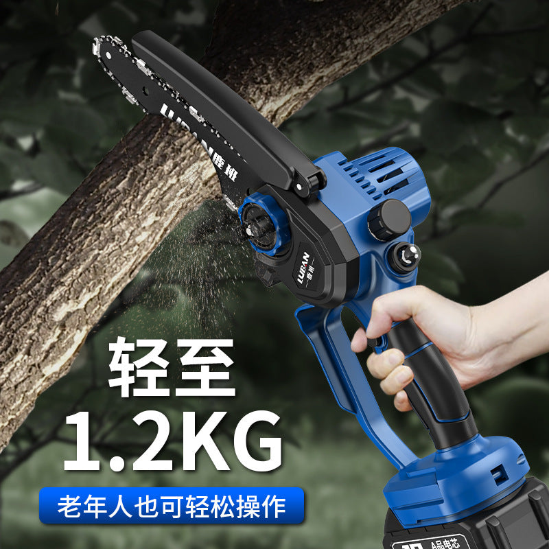6-8 inch brushless lithium battery chain saw household rechargeable logging garden pruning saw household single-hand saw  wholesale