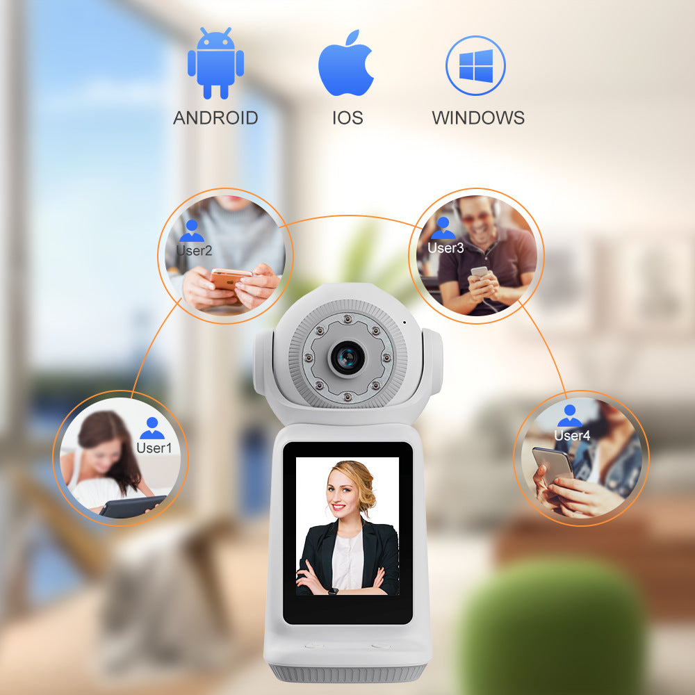 Cross-border hot-selling V380 camera indoor video call shaking head machine wireless WiFi desktop surveillance camera