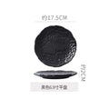 6.7inch shallow plate-black