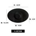 Nordic creative high-end oval dessert plate - retro fashion textured hotel restaurant tableware western dinner plate