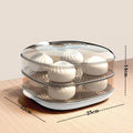Microwave-safe steaming container - food-grade transparent steamer for hot steamed buns, multi-purpose hot dish keeper with lid for home use